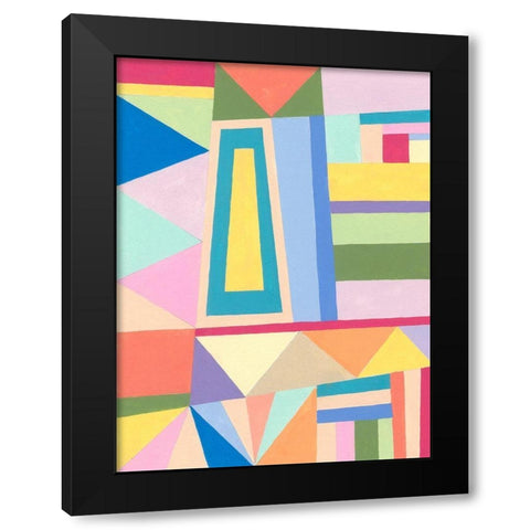 Confetti Structure I Black Modern Wood Framed Art Print with Double Matting by Galapon, Nikki