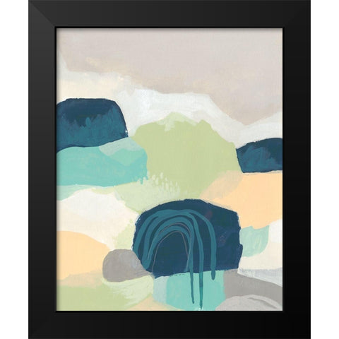 Brenner Pass I Black Modern Wood Framed Art Print by Vess, June Erica
