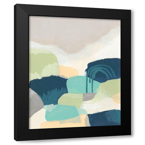 Brenner Pass II Black Modern Wood Framed Art Print with Double Matting by Vess, June Erica
