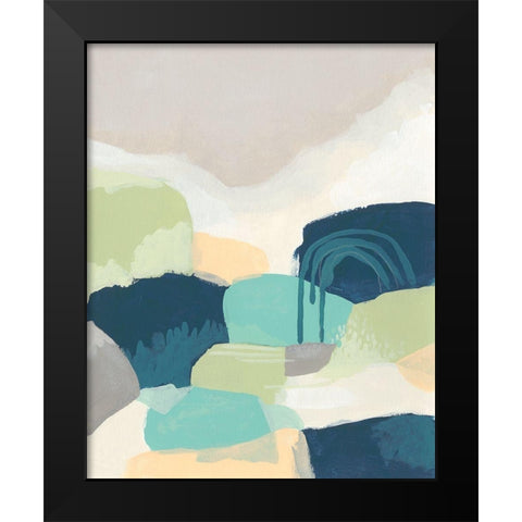 Brenner Pass II Black Modern Wood Framed Art Print by Vess, June Erica