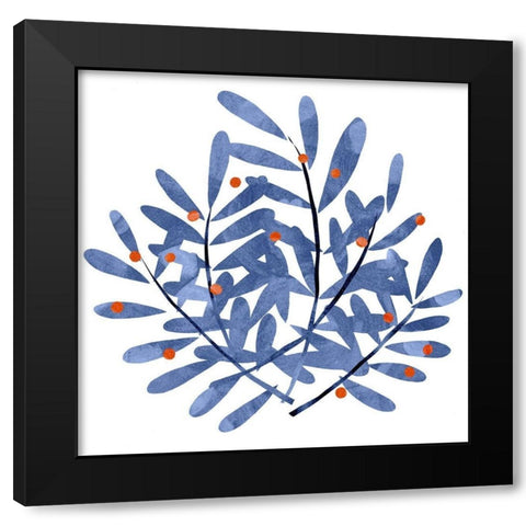 Botanical Impressions II Black Modern Wood Framed Art Print by Scarvey, Emma