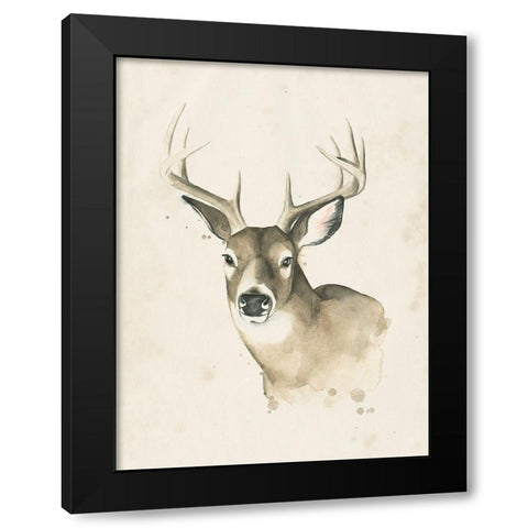 Watchful Woods II Black Modern Wood Framed Art Print by Popp, Grace