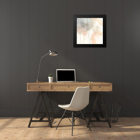Blush Beacon I Black Modern Wood Framed Art Print by Vess, June Erica
