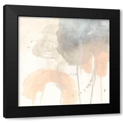 Blush Beacon II Black Modern Wood Framed Art Print with Double Matting by Vess, June Erica