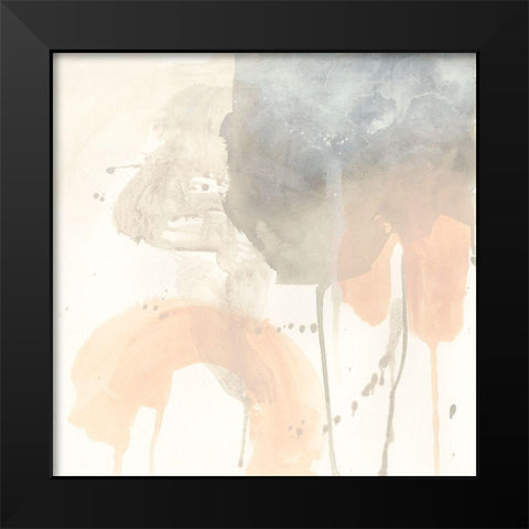 Blush Beacon II Black Modern Wood Framed Art Print by Vess, June Erica