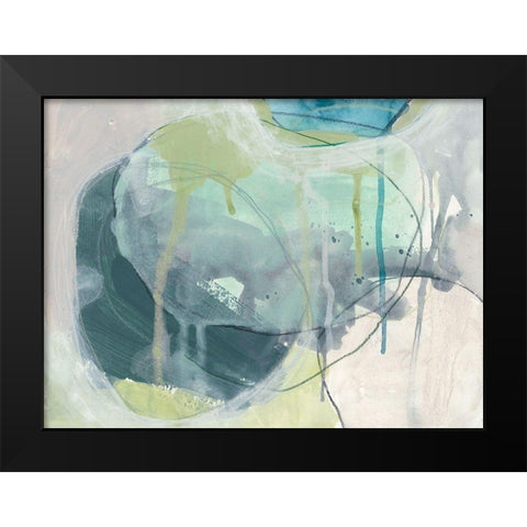Sea Stone I Black Modern Wood Framed Art Print by Vess, June Erica