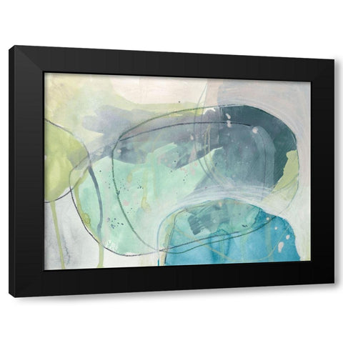 Sea Stone II Black Modern Wood Framed Art Print with Double Matting by Vess, June Erica