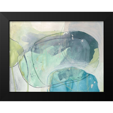 Sea Stone II Black Modern Wood Framed Art Print by Vess, June Erica