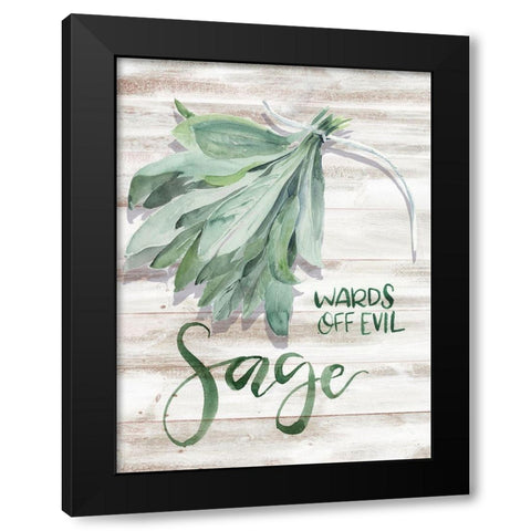 Green Witch III Black Modern Wood Framed Art Print by Parker, Jennifer Paxton