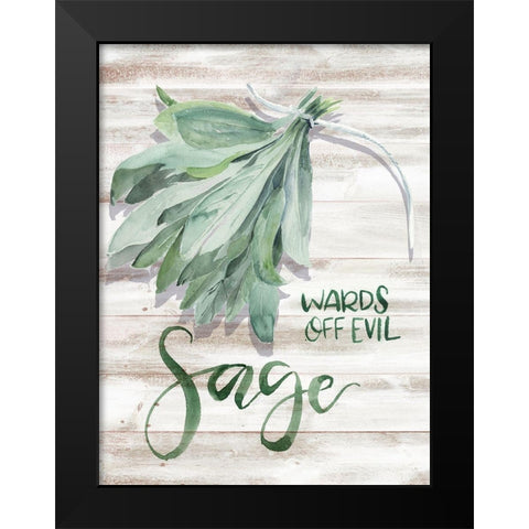 Green Witch III Black Modern Wood Framed Art Print by Parker, Jennifer Paxton