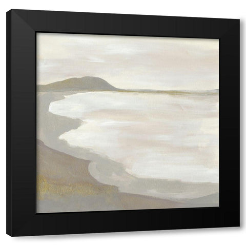 Coastal Contour I Black Modern Wood Framed Art Print with Double Matting by Vess, June Erica