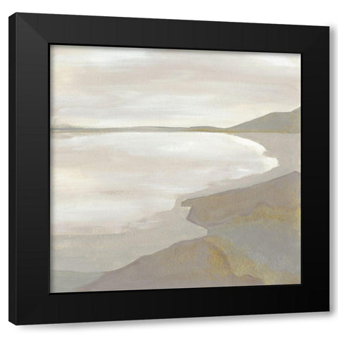 Coastal Contour II Black Modern Wood Framed Art Print with Double Matting by Vess, June Erica