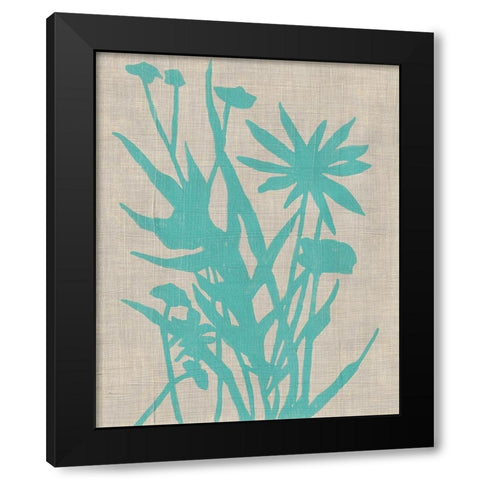 Dusk Botanical II Black Modern Wood Framed Art Print by Zarris, Chariklia