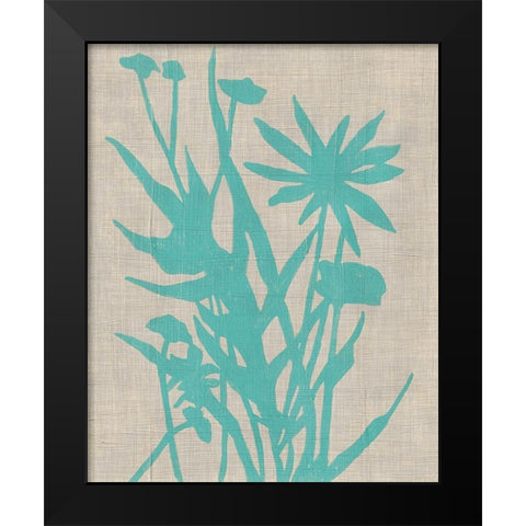 Dusk Botanical II Black Modern Wood Framed Art Print by Zarris, Chariklia