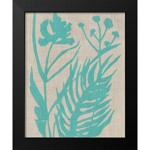 Dusk Botanical IV Black Modern Wood Framed Art Print by Zarris, Chariklia