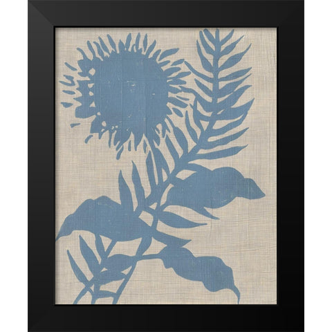 Dusk Botanical V Black Modern Wood Framed Art Print by Zarris, Chariklia