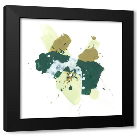 Midori III Black Modern Wood Framed Art Print with Double Matting by Vess, June Erica