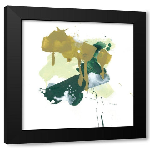 Midori VI Black Modern Wood Framed Art Print with Double Matting by Vess, June Erica