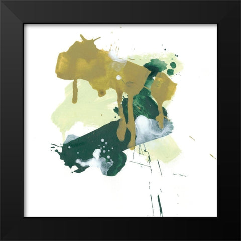 Midori VI Black Modern Wood Framed Art Print by Vess, June Erica