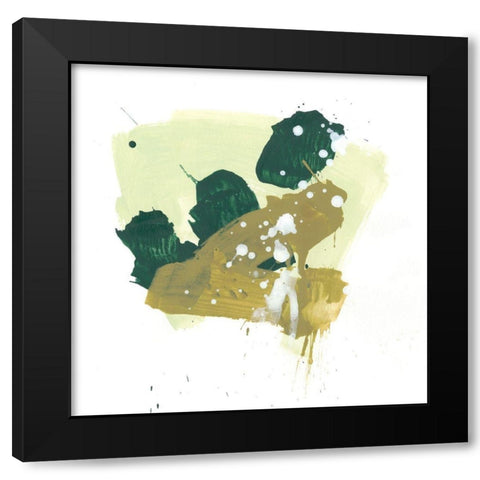 Midori VII Black Modern Wood Framed Art Print with Double Matting by Vess, June Erica