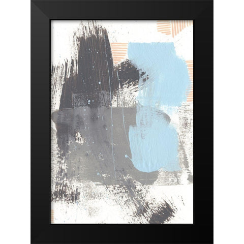 Kenetic II Black Modern Wood Framed Art Print by Moore, Regina