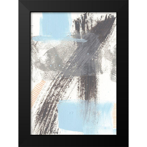 Kenetic III Black Modern Wood Framed Art Print by Moore, Regina