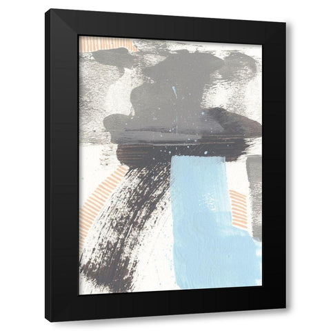 Kenetic IV Black Modern Wood Framed Art Print by Moore, Regina