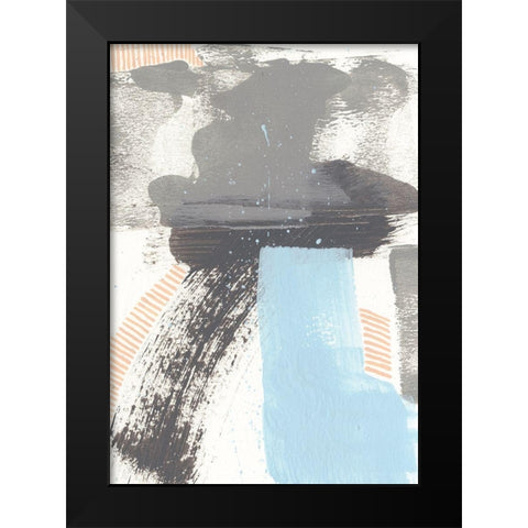 Kenetic IV Black Modern Wood Framed Art Print by Moore, Regina