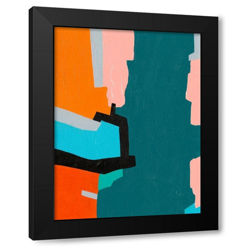Reunification II Black Modern Wood Framed Art Print with Double Matting by Moore, Regina