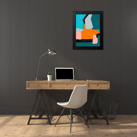 Reunification III Black Modern Wood Framed Art Print by Moore, Regina