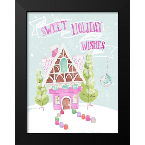 Candy Christmas I Black Modern Wood Framed Art Print by Parker, Jennifer Paxton