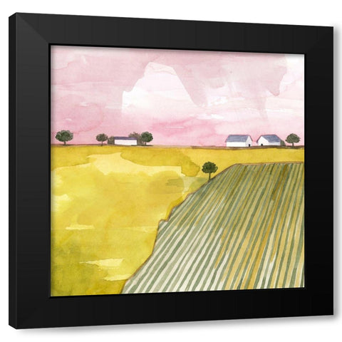Blush Hour I Black Modern Wood Framed Art Print with Double Matting by Popp, Grace