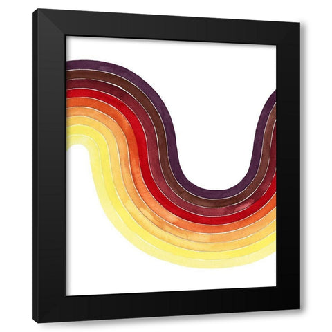 Heatwave I Black Modern Wood Framed Art Print with Double Matting by Popp, Grace