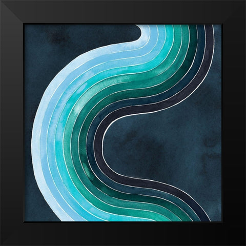 Mid Century Current I Black Modern Wood Framed Art Print by Popp, Grace