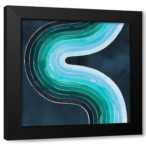 Mid Century Current II Black Modern Wood Framed Art Print by Popp, Grace