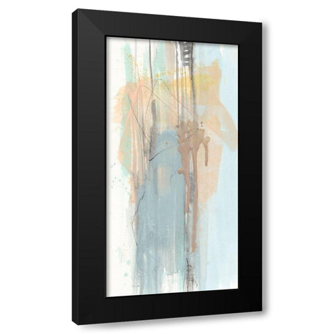 Pastel Splash I Black Modern Wood Framed Art Print by Goldberger, Jennifer