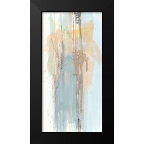 Pastel Splash I Black Modern Wood Framed Art Print by Goldberger, Jennifer