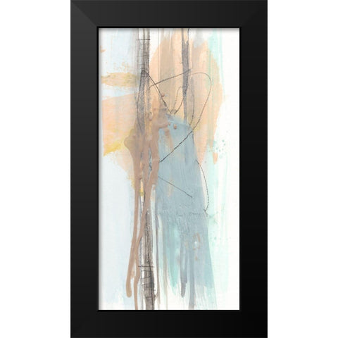 Pastel Splash II Black Modern Wood Framed Art Print by Goldberger, Jennifer