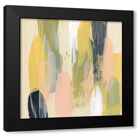 Pastel Glide I Black Modern Wood Framed Art Print by Goldberger, Jennifer