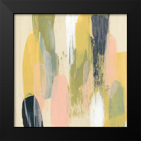 Pastel Glide I Black Modern Wood Framed Art Print by Goldberger, Jennifer