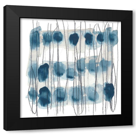 Insho II Black Modern Wood Framed Art Print by Vess, June Erica