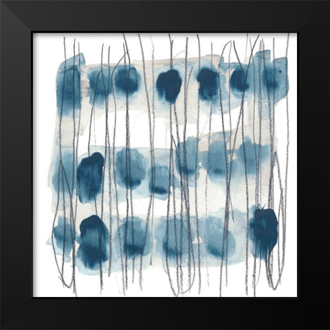 Insho II Black Modern Wood Framed Art Print by Vess, June Erica