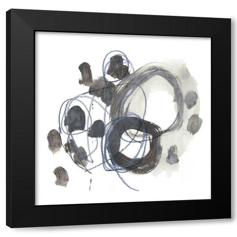 Insho III Black Modern Wood Framed Art Print by Vess, June Erica