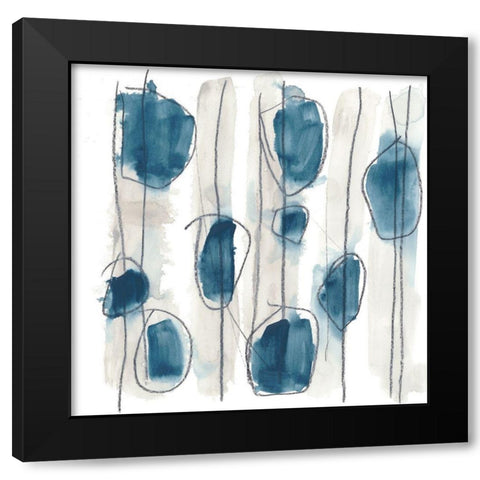 Insho VI Black Modern Wood Framed Art Print by Vess, June Erica