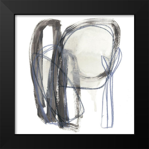Insho IX Black Modern Wood Framed Art Print by Vess, June Erica