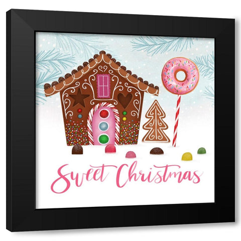 Sweet Holidays I Black Modern Wood Framed Art Print by Borges, Victoria