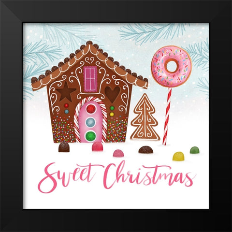 Sweet Holidays I Black Modern Wood Framed Art Print by Borges, Victoria