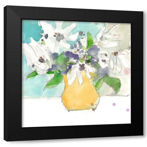 Magnolia Moment II Black Modern Wood Framed Art Print by Dixon, Samuel