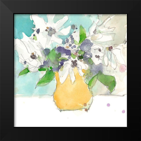 Magnolia Moment II Black Modern Wood Framed Art Print by Dixon, Samuel