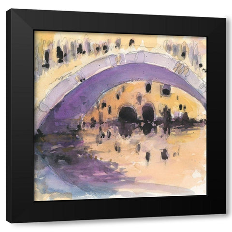 Under The Bridge Black Modern Wood Framed Art Print with Double Matting by Dixon, Samuel